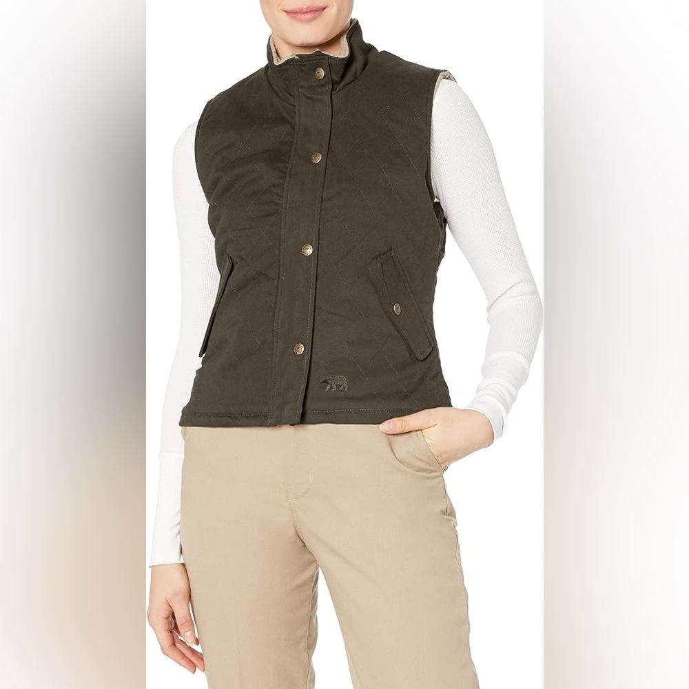 Polar king  Green Quilted Outdoor Vest